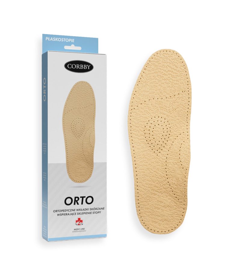 ORTO- ortopedyczne wkładki skórzane wspierające sklepienie stopy