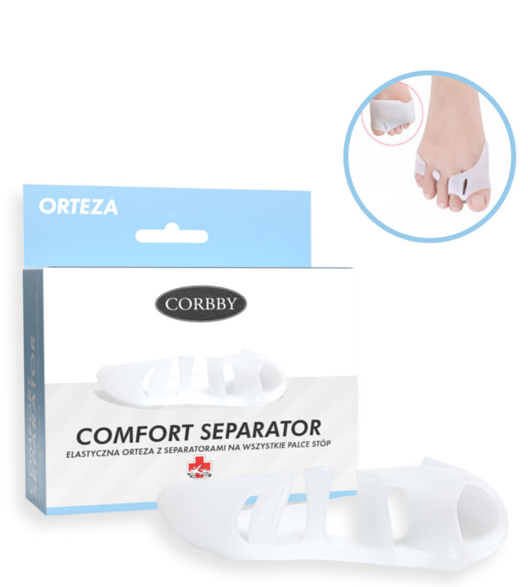 COMFORT SEPARATOR- elastyczna orteza o strukturze plastra miodu z separatorami na wszystkie palce stóp